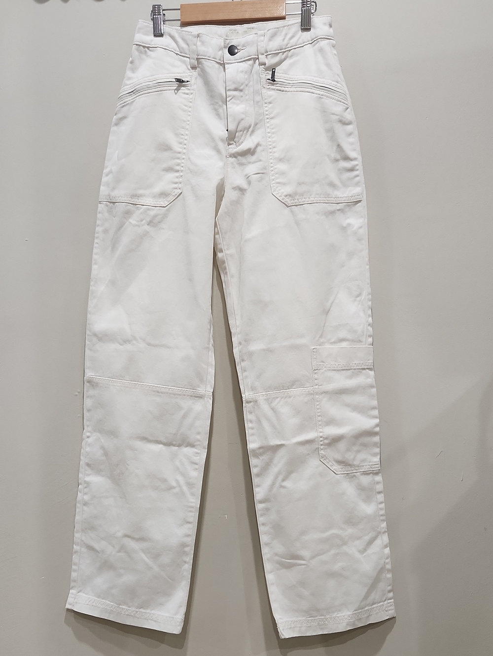 H&M White Cargo Pants Size 2